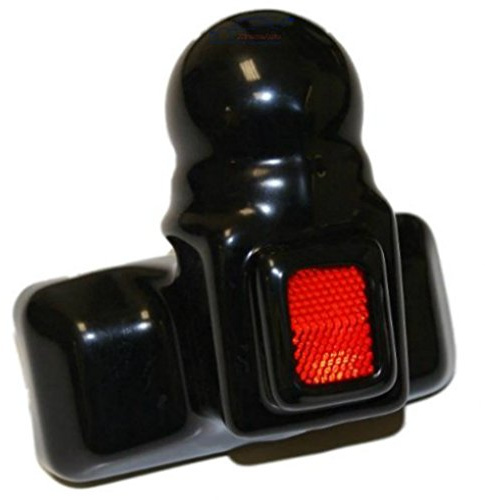 XtremeAuto© Heavy Duty, Tough Rubber, Tow Hitch/Tow ball Cover with Red Safety Reflector. For: Car, Van, 4x4 etc.