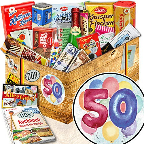 50. Geburtstag - DDR Süßigkeiten Geschenk - 50 Geburtstag Geschenke