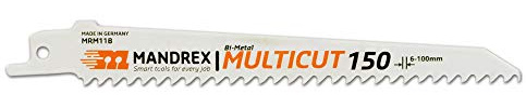 MandreX Sabelsågblad universal MULTICUT tigersågblad med 150 mm längd