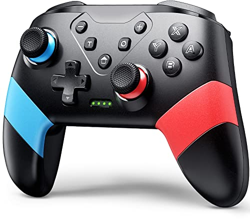 VOYEE Wireless Switch Controllers kompatibel mit Switch/Lite/OLED, Pro Gamepad mit Programmierung Turbo Bewegung Vibration Screenshot Funktion