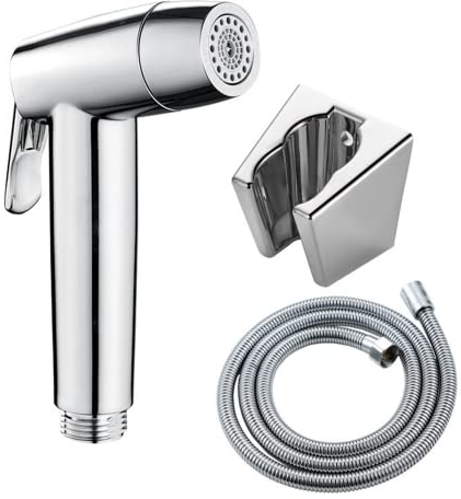 Handheld Bidet Sprayer - Stainless Steel Douche Toilet Sprayer with Hose Bidet, for Muslim Shower, Toilet Cleaning, Pet Bath