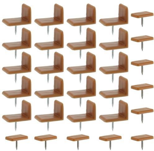 LUORNG 30 Stück eingesetzte Kunststoff-Schubladenschienen und Stopper, 10 Stück rechteckig 17 x 12 mm und 20 Stück L-Form 12,7 x 19 x 13 mm für die Reparatur von Kommoden, damit alle Schubladen