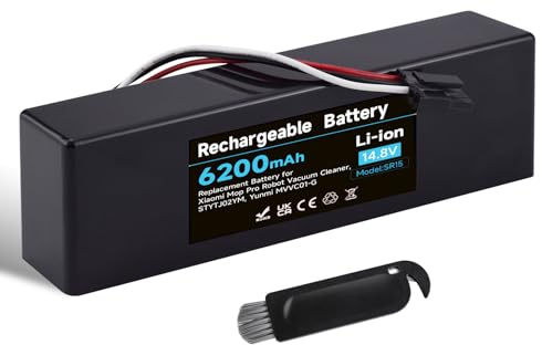 Mspalocell 6200mAh 14.8V Ersatzakku für Wyze Robot Vacuum, Wischroboter, Conga Serie 3290 3390 3490 3590 3690 3790 3890, Haier JX37, Yunmi MVVC01-G Pro Saugroboter Akku