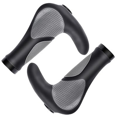 Happyyami Fahrräder 1 Paar Horn-Lock-Griffe Heimtrainer Fahrrad Universal- Ärmel Fahrradgriffe