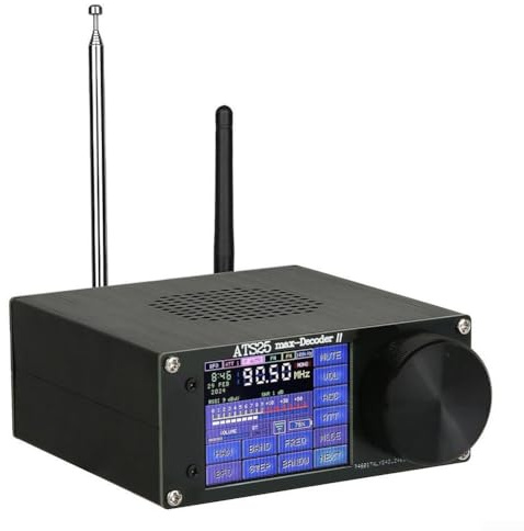 Receptor de radio de banda completa ATS25, decodificador máximo ATS25 actualizado + código de activación, antena WiFi, lápiz táctil