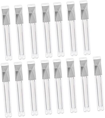 HONMEET 15stücke Leere Lipgloss-tuben Wiederverwendbare Behälter Für Lippenpflege Transparente Rohre Mit Pinselaufsatz Für Lipgloss Und Lippenbalsam