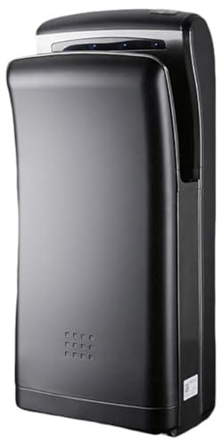 XZHWSZD Asciugamani Elettrico con Filtro HEPA, Potente asciuga Mani da 1800 W, Asciugatura Rapida in 7-10 Secondi, asciuga Mani Elettrico Automatico Commerciale o Domestico, Nero
