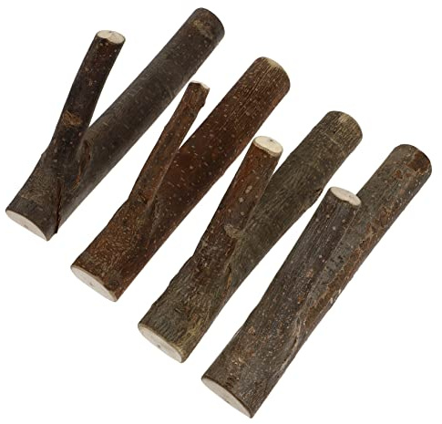 NOLITOY Percheros Pared Madera 4 Ganchos de Madera Natural para Abrigos, Diseño Inclinado y Superficie Lisa, Adecuado para Entrada y Oficina