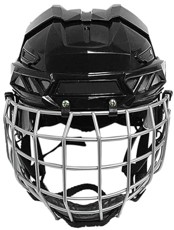 Cappelli sportivi da hockey da street, stile rodeo, per giochi all'aperto, attrezzature durevoli e flessibili, cappello da hockey regolabile per ragazzi e adulti, casco leggero per esercizio, gioco