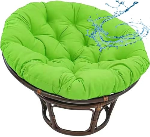 ZZDZW Polster Für Papasansessel,Rundes Auflage, Ersatzpolster Papasan,Bodenkissen Gepolstert Sitzkissen Krabbeldecke Hängesessel Für Korbsessel Outdoor Gartenmöbel Sitzauflage Auflage(Grün,170cm)
