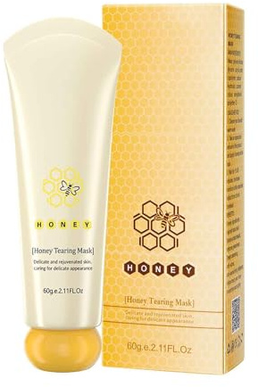 Honey Tear Off Mask Anti-Aging Peel Mask Dead Skin Clean Pores Krympning, Hydrering, Djup rengöring, Minskar rynkor, för alla hudtyper kvinnor 60 g