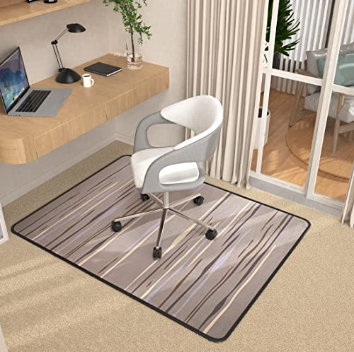 Heavy Duty Office Chair Mats for Carpeted and Hardwood Floor 120 x 90 cm Carpet Protector Chair Mat for Home and Office Floor Mat for Office Chair Anti-skidding Tree Pattern