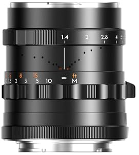 Thypoch Simera 28mm F1.4 Full-Frame E-Mount Prime Lens, Manual Focus Fast Aperture Lens for Sony E Cameras – Black