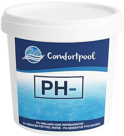 pH-min en polvo | 1 kg | Reduce el valor de pH | Para agua clara de la piscina | Comfortpool