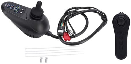Spacnana Elektrischer Rollstuhl-Joystick-Controller, 24 V DC 50 A Mobilitätsrollstuhlzubehör mit Einstellbarer Geschwindigkeit, Bremse, Hangparken, für Fahrzeugroboter