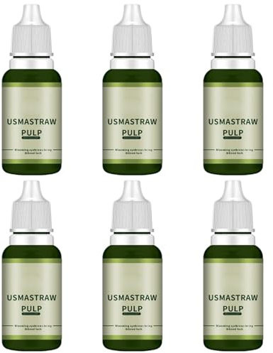 Siero Botanico Nutriente all'Erba Usma — Fluido Rivitalizzante Versatile per Sopracciglia, Ciglia, Basette e Attaccatura dei Capelli — Trattamento Quotidiano Rinfrescante e Delicato — Confezione da 6