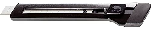 edding M 9 Cutter - 1 cutter en noir - couteau en petit format pratique - couteau à tapis, couteau à papier peint - lames de rechange disponibles