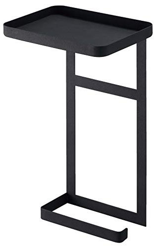 YAMAZAKI 4395 Toilettenpapierhalter Top-Rack, 2 Ebenen, schwarz, ca. B 6,7 x T 4,9 x H 30,0 cm (17 x 12,5 x 30 cm), Turmturm, Toilette, tragbares Regal, Aufbewahrung