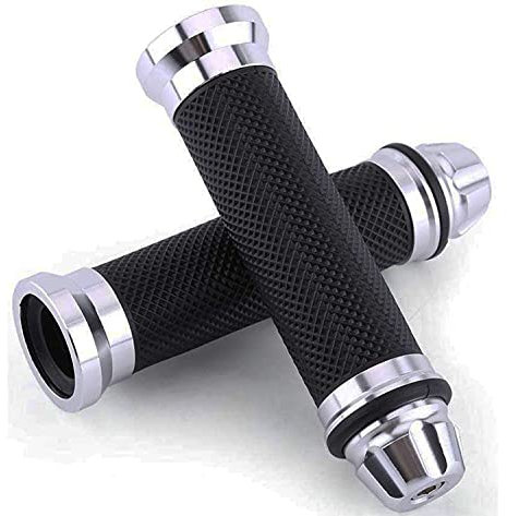 Puño Moto Universal, Empuñadura de manillar de motocicleta para manillar de 7/8 22mm, Agarraderas para Moto Aluminio CNC Antideslizantes Motocicletas Perillas Motocross para Moto Bici (8)