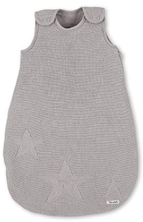Sterntaler Strick-Schlafsack für Kleinkinder, Reißverschluss, Größe: 90, Grau (Kiesel)