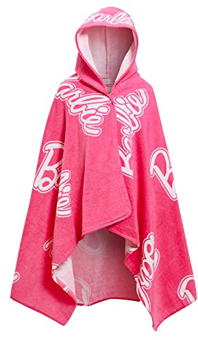 Barbie Girls Hooded Towel 100% Cotton Poncho Large Beachtowel Bathtowel Swimming Wrap Changign Cover Up