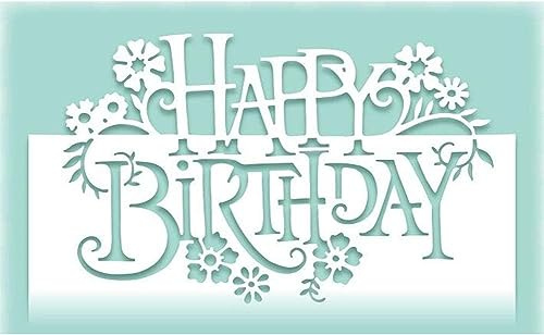 SquarezhenBo Stanzschablone, Scrapbooking, Prägeschablonen, Karten, Basteln, Prägen DIY Herstellung Geburtstagsgeschenk
