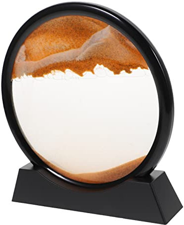 TOYANDONA Sablier avec Sable Mouvement Décoration De Bureau Maison Tableau De Sable Animé avec Paysages Changeants