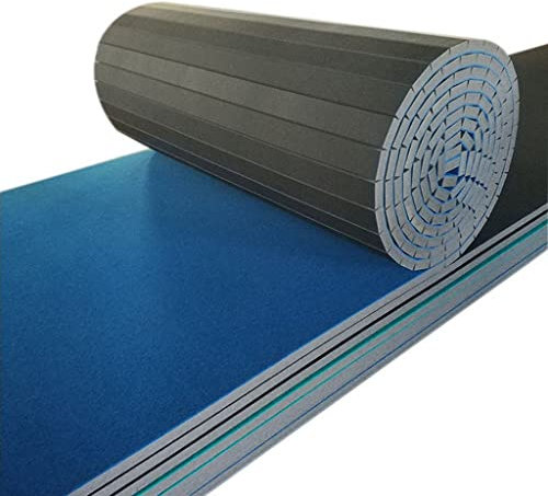 FUYAO Gymnastics Tracks Exercise Mat Roll Out Cheerleading Fitness Mats with a Grippy Gym Carpet Top Sturdy Foam Wrestling Mats for MMA, Gymnastics(Size : 3m*1.83m*4cm)