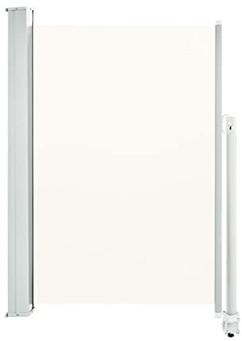 Toldo lateral extensible, 120 x 300 cm, color crema, 45188