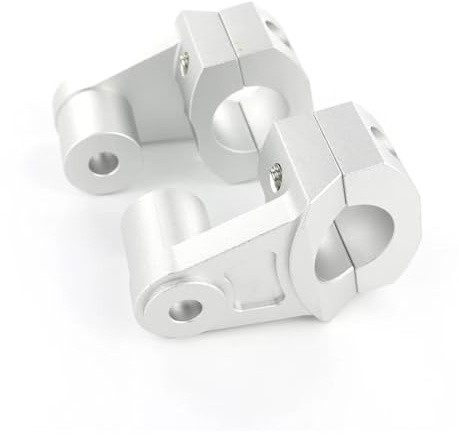 ewgrkba Pinces de Montage for Guidon de Moteur de 28mm, Pinces de Montage for Barre de Graisse, compatibles avec BMW F800 GS Adventure 2008-2018 F800GT 2013 2014 2015 2016 2018(Silver)