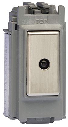 Varilight 1-Way Remote/Tactile Touch Control Master LED Dimmer 1 x 0-100W (1 Grid Space) Steel