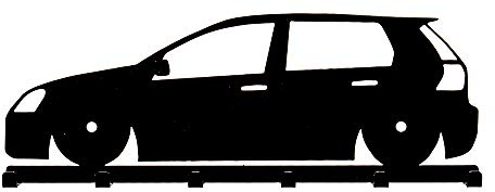 Bentatec Schlüsselbrett Golf 5 Optik in schwarz