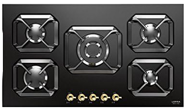 Lofra HRNM9A0, Piano cottura a gas DolceVita 90, Black