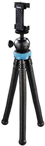 Hama Stativ Flexpro für Smartphone, GoPro und Fotokameras, 27 cm, Blau