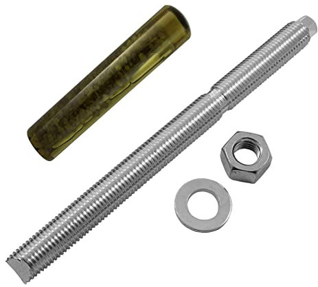 Lumonic Ankerstange + Verbundankerpatrone M20 x 260 Edelstahl A4 I Zur Verwendung als Keilanker, Metalldübel, Bolzenanker, Blitzdübel I Für verschiedene Arten Durchsteckmontagen