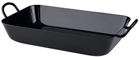 Riess, 0450-022, Oma's Bratpfanne 26/17, CLASSIC - SCHWARZEMAILLE, 26 x 17 cm, Höhe 8.6 cm, Emaille, schwarz, Induktion