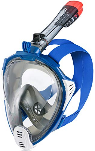 Aqua Speed Tauchermaske Vollmaske Erwachsene & Kinder I Tauchmaske Vollgesichtsmaske I Schnorchelmaske 180° Panorama I Full Face Maske mit Schnorchel I Snorkeling Mask I Tauchen Schnorcheln