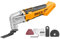 Multiherramienta Oscilante Inalámbrica sin Escobillas INGCO 20V 20000RPM Herramienta Multifunción de para cortar/aserrar/pulir/moler (Sin Batería)