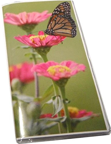 3 Year 2026 2027 2028 Pocket Calendar Planner with Note Pad Wildlife & Flower Prints (Monarch)