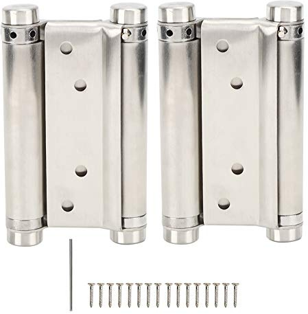Federscharnier 4-Zoll-Packung mit 2 Scharnieren Artikel Edelstahltür Federscharnier mit Lagern Hardware-Zubehör für Pendeltüren