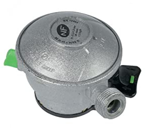KEMPER - Détendeur Butane Quick-On Valve 20mm pour Bouteille Gaz Système Clic Type Antargaz Finagaz - Sécurité Stop Gaz Intégrée - Idéal Barbecue et Réchaud