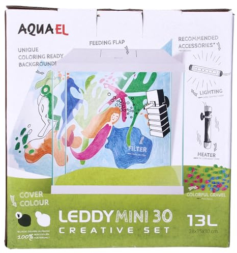 Aquael Aquarium Set Leddy Mini 30 weiß