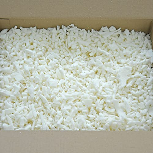 Nurtextil24 Visco Flocken 2,5kg Kissen Füllmaterial Schaumstoffflocken | Viscoelastische Memory Foam Flocken für Kopfkissen, Hundekissen, Gesundheitskissen, Sitzkissen, Sofakissen - Waschbar