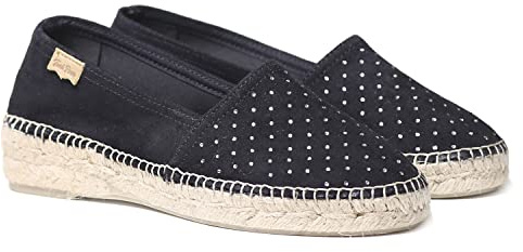 Women's suede espadrille - EDDY-ST - Black, 41 EU