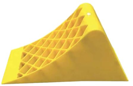 Dickly Calzo para rueda de coche y camión, tope antideslizante, estructura triangular, accesorio duradero, portátil para mantener su vehículo en su lugar, 39x16x18cm