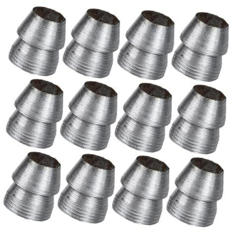 Veemoon 12St Axtkeil Spaltkeil mit Hammerstiel Metallkeil für -e Beilkeil einschlagwerkzeug Werkzeug zubehör Ersatzkeil für Hammer Axtstielkeile runden eiserne Hammergriff Eisen