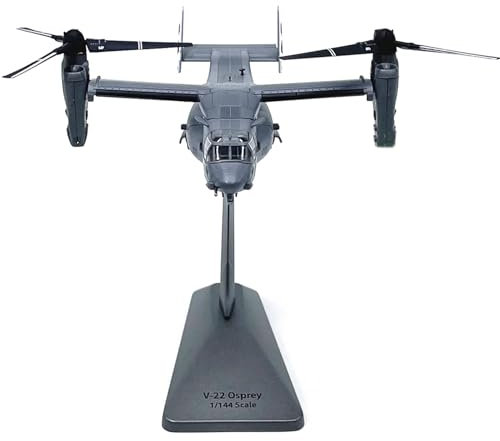 MOUDOAUER Alloy V22 Osprey Transport Hubschrauber Modell Flugzeugmodell 1:144 Modell Simulation Wissenschaft Ausstellungsmodell
