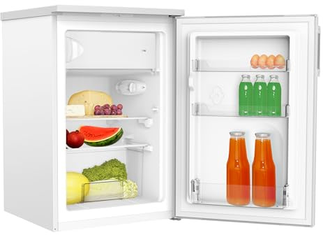 Amica KS 15463 W Kühlschrank mit Gefrierfach, 85 cm Höhe, weiß, Ene