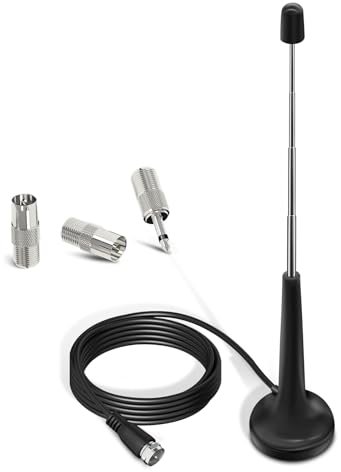 FM Radio Antenne, Dab Antenne Für Stereoanlage, ukw Antenne Für Stereoanlage FM,Verlängerungskabel Für dab antenne zimmerantenne, Av-Empfänger, Stereo-Verstärker HiFi-Receiver(3 Meters)