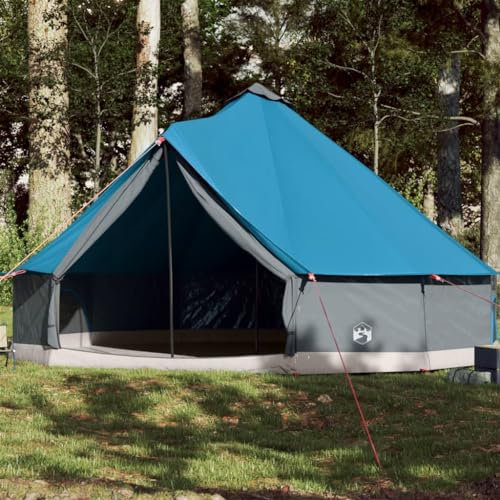 Homgoday Campingzelt, Familienzelt für 12 Personen, blau, wasserdicht, Campingzelt, Strandzelt, Trekkingzelt